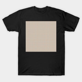 Houndstooth  by Suzy Hager         Clint Collection 7, Shades of Cream and Brown T-Shirt